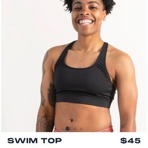 Humankind Swim Top, Black, XS